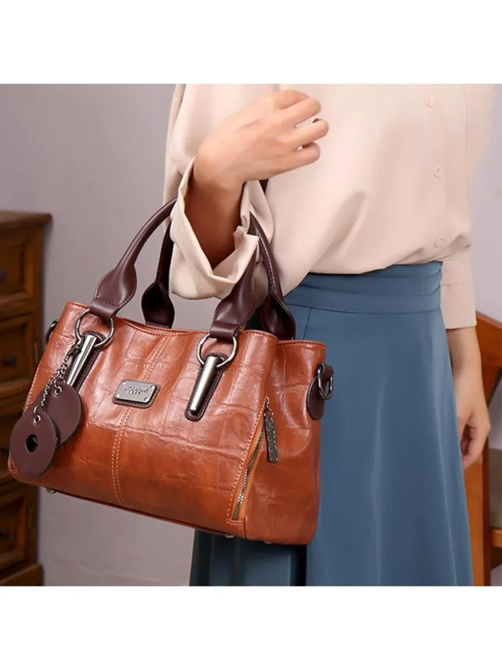 Vegan Leather Tote & Satchel Bags for Women | Stylish Travel Purse with